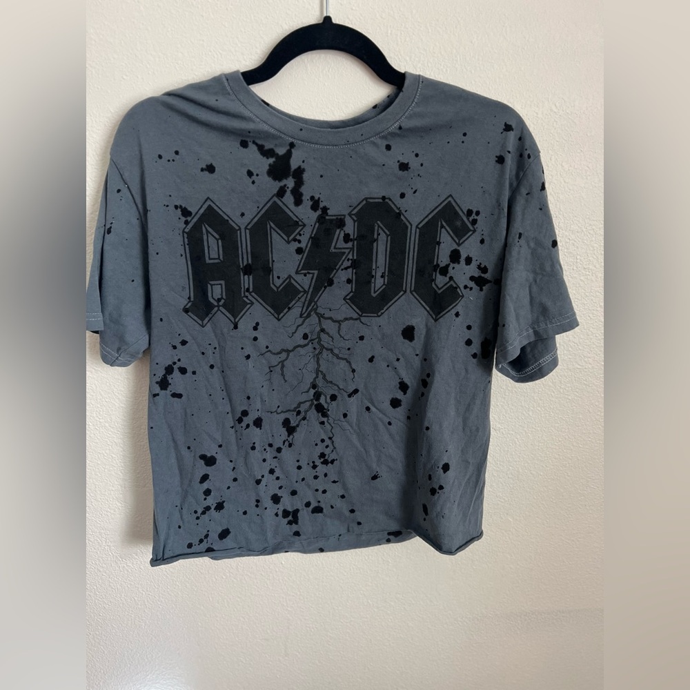 Gray AC/DC Graphic T-Shirt